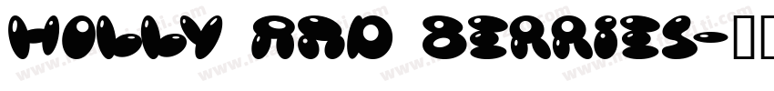 holly and berries字体转换